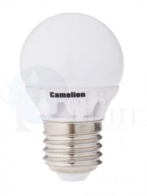 Лампа светодиодная LED3-G45/830/E27 3Вт шар 3000К тепл. бел. E27 245лм 220-240В Camelion 11374