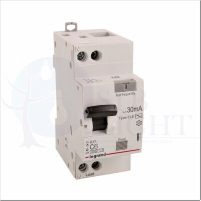 Дифференциальный автомат 1P 6А RX3 (тип AC, 6 кА) Legrand 419396