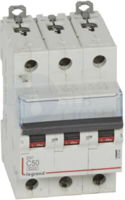 Автомат 3P 50А DX3 (10 кА, C) Legrand 407864