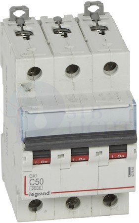 Автомат 3P 50А DX3 (10 кА, C) Legrand 407864