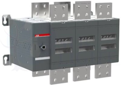 Реверсивный рубильник OT3200E03C до 3200А 3х-полюсный (без ручки управления и переходника) ABB 1SCA129152R1001