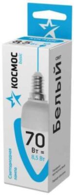 Лампа светодиодная LED BASIC CN 8.5Вт 220В E14 4500К Космос LkecLED8.5wCNE1445 КОСМОС LkecLED8.5wCNE1445