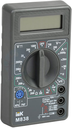 Мультиметр цифровой Universal M838 IEK TMD-2S-838