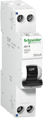 Дифференциальный автомат 1P+N 10А Acti 9 (тип A, 6 кА) Schneider Electric A9D49610
