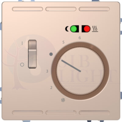 Термостат теплого пола D-Life (10 А, под рамку, скрытая установка, сахара) Schneider Electric MTN5764-6051