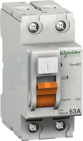 Выключатель дифференциального тока 2P 40А 30мА Домовой (тип AC) Schneider Electric 11452