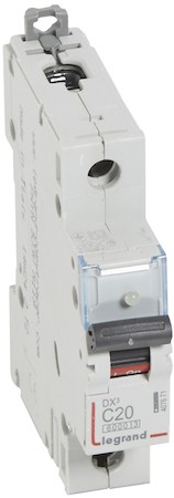 Автомат 1P 20А DX3 (6 кА, C) Legrand 407671