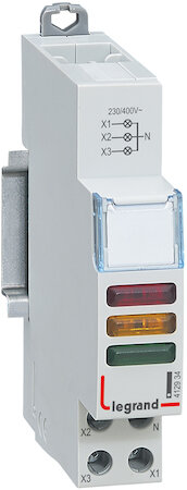 Лампа индикации CX3 3xLED красный/зеленый/желтый Legrand 412934