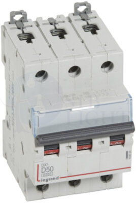 Автомат 3P 50А DX3 (10 кА, D) Legrand 408094