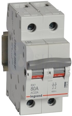 RX3 Выключатель-разъединитель 80А 2П Legrand 419409