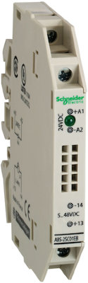 ИНТЕРФЕЙС СТАТИЧ ВЫХ 17,5ММ =24-48В 3А Schneider Electric ABS2SC02EB