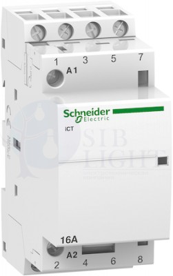 МОДУЛЬНЫЙ КОНТАКТОР iCT16A 4НО 220/240В АС 50ГЦ Schneider Electric A9C22814