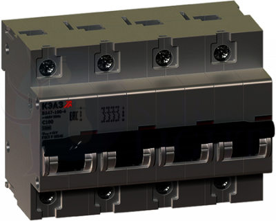 Автомат 4P 80А ВА47-100 (10 кА, C) КЭАЗ 141633
