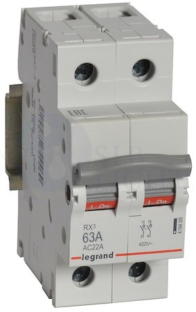 RX3 Рубильник 2P 63А Legrand 419408