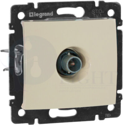Розетка телевизионная Valena (TV, под рамку, с/у, слоновая кость) Legrand 774329