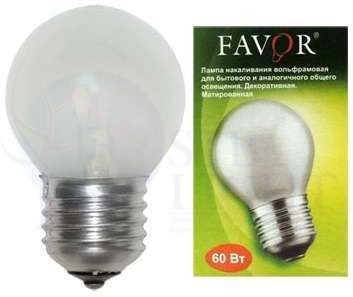 Лампа накаливания ДШМТ 230-60Вт E27 (100) Favor 8109024 Favor 8109024
