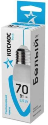 Лампа светодиодная LED BASIC CN 8.5Вт 220В E27 4500К Космос LkecLED8.5wCNE2745 КОСМОС LkecLED8.5wCNE2745