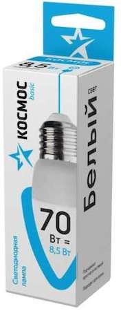Лампа светодиодная LED BASIC CN 8.5Вт 220В E27 4500К Космос LkecLED8.5wCNE2745 КОСМОС LkecLED8.5wCNE2745