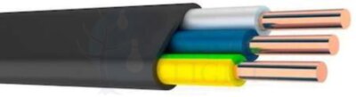 Кабель плоский ВВГнг(A)-LS 3x4 0.66 кВ (м) Конкорд 220