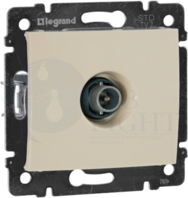 Розетка телевизионная Valena (TV, под рамку, с/у, слоновая кость) Legrand 774330