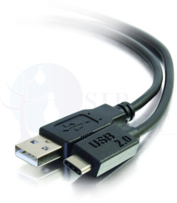 VDI Кабель USB 2.0 тип C штекер USB A штекер 1м Legrand 039864