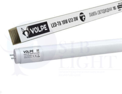 LED-T8-18W/DW/G13/FR/FIX/N Лампа светодиодная, матовый рассеиватель. Дневной свет. Цоколь G13 неповоротный. ТМ Volpe. Uniel UL-00001457