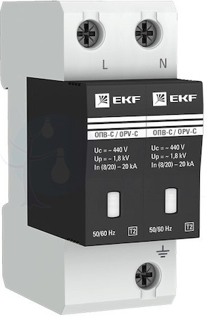 Ограничитель перенапряжения имп. ОПВ-D2 EKF opv-d2