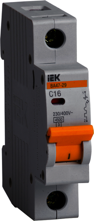 Автомат 1P 13А ВА47-29 (4.5 кА, C) IEK MVA20-1-013-C