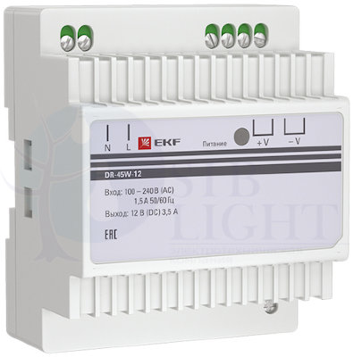 Блок питания 12В DR-45W-12 EKF PROxima EKF dr-45w-12
