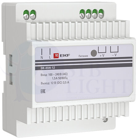 Блок питания 12В DR-45W-12 EKF PROxima EKF dr-45w-12
