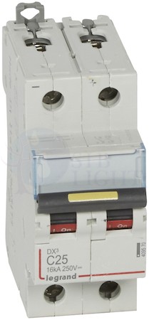 Автомат 2P 25А DX3 (16 кА, C) Legrand 409570