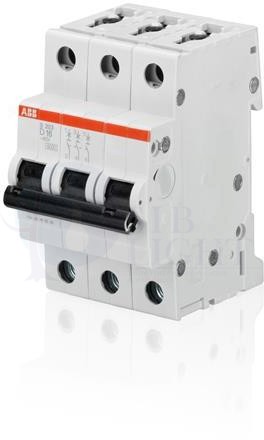Автомат 3P 2А S200 (6 кА, D) ABB 2CDS253001R0021