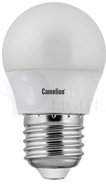Лампа светодиодная LED5-G45/845/E27 5Вт шар 4500К белый E27 405лм 220-240В Camelion 12030