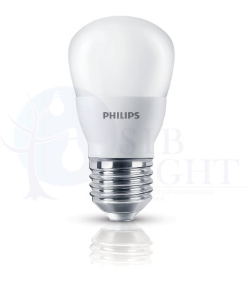Светодиодная лампа Philips E27 4W = 40W теплый свет EyeComfort