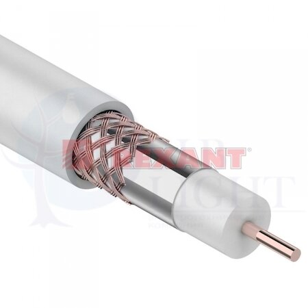 Кабель RG-6U+CU Cu/AL/Cu 48х0.12 75 Ом 100м Б (м) REXANT 01-2221