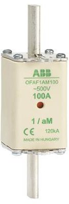 Предохранитель OFAF1aM80 80A тип аМ размер1, до 500В ABB 1SCA022697R7140