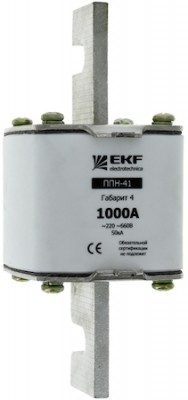 Плавкая вставка ППН-41 1250/630А габарит 4 PROxima EKF fus-41/1250/630