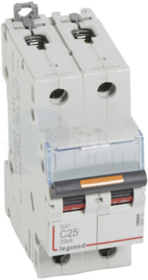 Автомат 2P 25А DX3 (25 кА, C) Legrand 409770