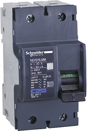 Автомат 2P 80А Acti 9 (7.5 кА, MA) Schneider Electric 18876