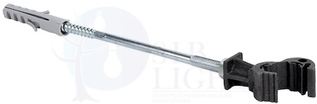 Держатель фасадный пластиковый с дюбелем L=200мм EKF PROxima EKF lp-41200