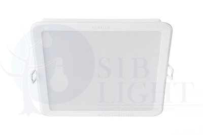 Светильник встраиваемый светодиодный Philips Meson 9Вт, 105мм, квадратный, теплый белый свет арт. 915005747401
