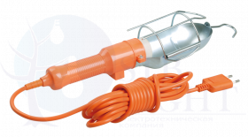 Светильник переносной ручной УП-1Р плоская вилка (с выкл.) 2х0,75мм2 2Р 10м IEK