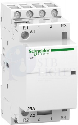 МОДУЛЬНЫЙ КОНТАКТОР iCT25A 2НО 2НЗ 220/240В АС 50Г Schneider Electric A9C20838