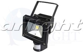 Светодиодный прожектор BR-FL-10W-PIR White (Black, AC220V)