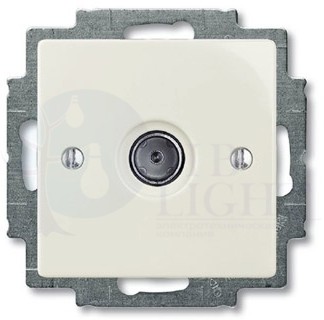 ABB BJB Basic 55 Шале (бел) Розетка TV оконечная ABB 1724-0-4317