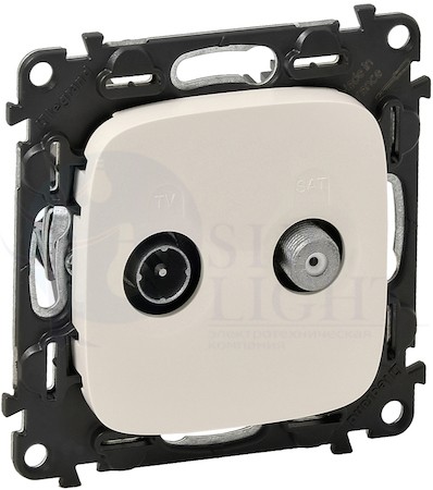 Розетка телевизионная Valena Allure (TV+SAT, под рамку, с/у, слоновая кость) Legrand 753858