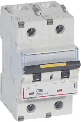 Автомат 2P 80А DX3 (16 кА, C) Legrand 409228