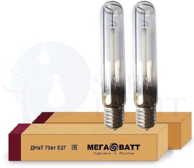 Лампа газоразрядная натриевая ДНаТ 70 E27 (25) МЕГАВАТТ 02911 МЕГАВАТТ 02911