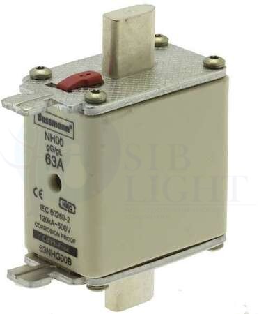 Предохранитель NH 63A 500V 00 GG , 63NHG00B EATON 63NHG00B