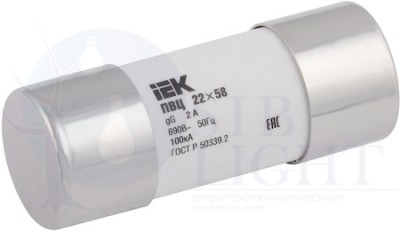 Плавкая вставка цилиндрическая ПВЦ 22х58 gG 50А IEK CFL22-050